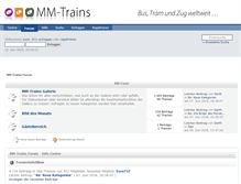 Tablet Screenshot of forum.mm-trains.de